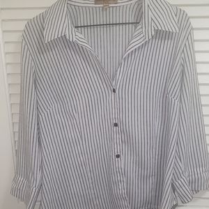 Striped Buttondown Blouse